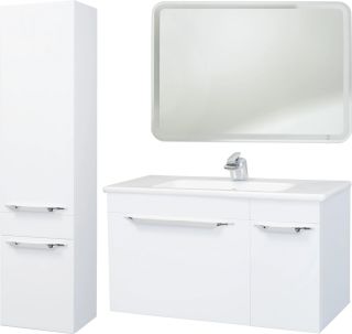 Зеркало с подсветкой Bellezza Альдо 80см белый 00000007000